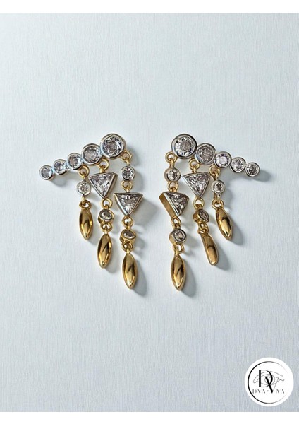 - Glow Earrings – Gold Kaplama Taş Detaylı Kadın Küpe (KOD-355) fiyatları