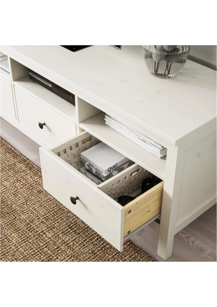 Hemnes Tv Sehpası Beyaz Vernik 148 x 47 x 57 Cm fırsatları