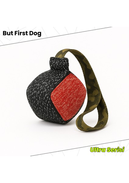 Köpek Oyuncağı Kamuflaj Kulplu Çekiştirme Topu – Ultra Series