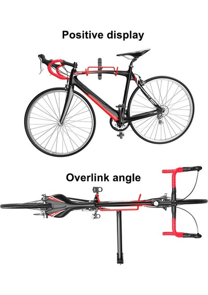 Bisiklet Duvar Askısı Dağ Bisikleti Katlanır Ekran Askısı Kırmızı (Yurt Dışından) indirimleri