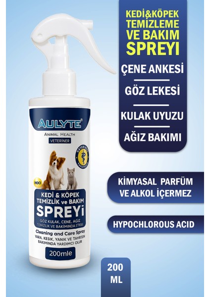 Kedi Köpek Temizleme ve Bakım Spreyi 200 ml