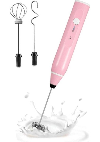 Mini Elektrikli El Süt Köpürtücü Elektrikli Blender USB Elektrik Yapımcısı Çırpma Mikseri Süt Köpürtücü Cappuccino, B (Yurt Dışından)