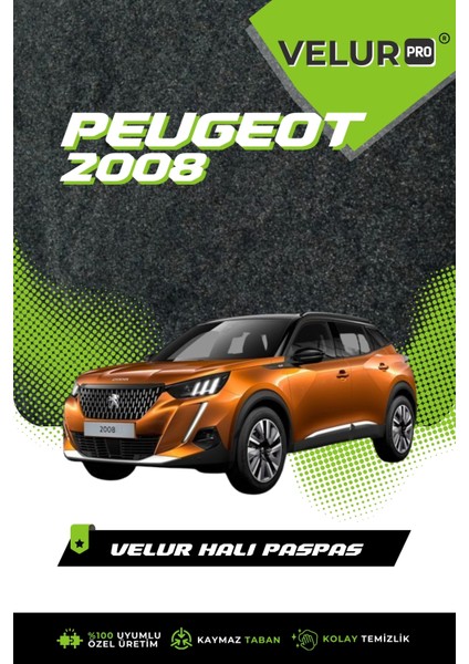 Peugeot 2008 2021 Tam Uyumlu Araca Özel Halı Oto Paspas Halı Paspas modelleri