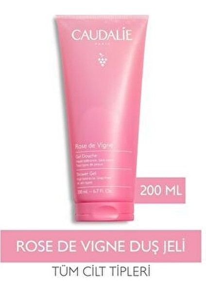 Rose de Vigne Duş Jeli 200 ml Yüksek Toleranslı Sabun İçermeyen Formül fiyatları
