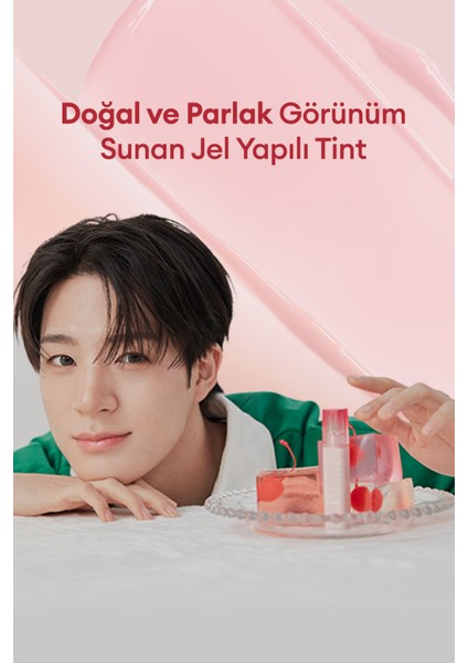 Doğal ve Parlak Görünüm Sunan Jel Yapılı Tint A'PIEU Juicy Pang Jelly Tint (01 Peach Jelly)