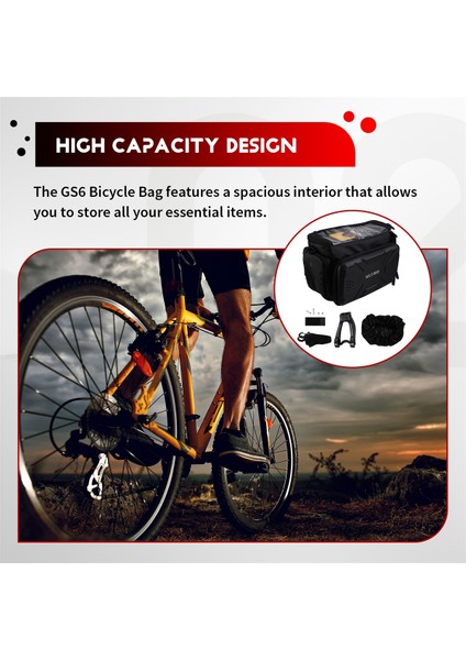 Wıld Man Gs6 Bisiklet Çantası Eva Sert Kabuk Su Geçirmez Yüksek Kapasiteli (Yurt Dışından) indirimleri