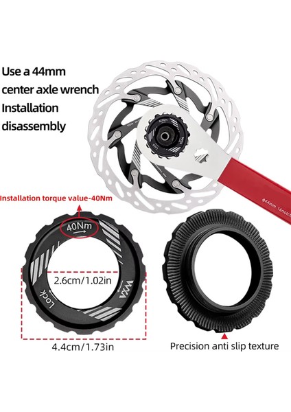 140 mm Merkez Kilitli Hidrolik Disk Fren Rotoru, Alüminyum Alaşım, B (Yurt Dışından) indirimleri