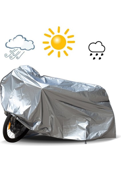 Bisiklet Kılıfı Su Geçirmez Dış Mekan Koruyucu Bisiklet Kılıfı Yağmur ve Toz Kalkanı Motosikletler ve Scooterlar Için Uygundur (Yurt Dışından) indirimleri