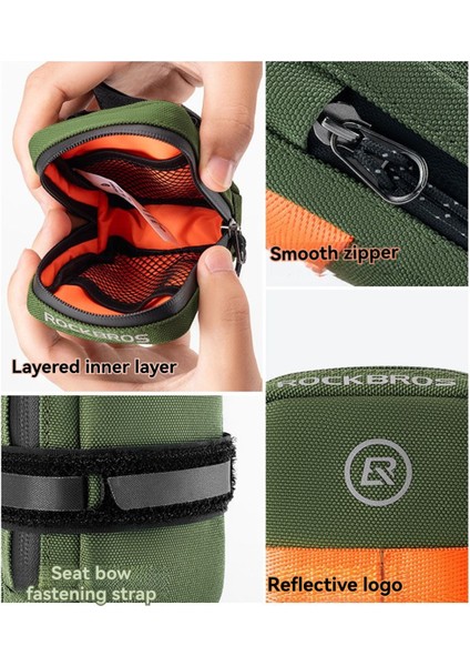 Rockbros 0,35 L Bisiklet Sele Çantası Alet Seti Yeşil (Yurt Dışından) fırsatları