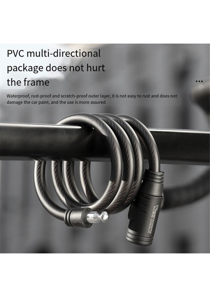 West Bıkıng Anahtarlı Bisiklet Kilidi Güvenlik Kablolu Anahtarlı Kilit (Yurt Dışından) modelleri