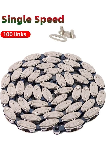 Dağ ve Yol Bisikletleri Için Tek Vitesli 100 Bağlantılı Bisiklet Zinciri Için Vxm - Hızlı Bağlantılı Dayanıklı Sabit Dişli Zincir, Zeytin Zinciri B (Yurt Dışından) fiyatları