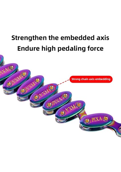 Dağ ve Yol Bisikletleri Için Tek Vitesli 100 Bağlantılı Bisiklet Zinciri Için Vxm - Hızlı Bağlantılı Dayanıklı Sabit Dişli Zincir, Zeytin Zinciri B (Yurt Dışından) indirimleri