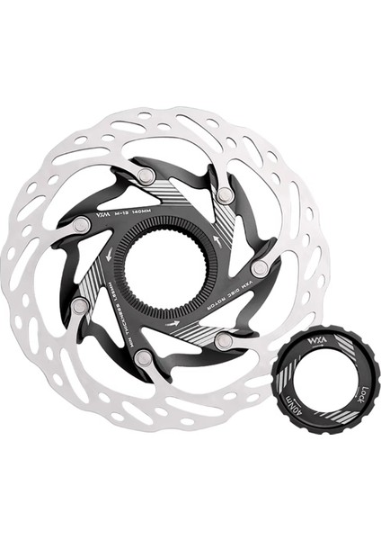 140 mm Merkez Kilitli Hidrolik Disk Fren Rotoru, Alüminyum Alaşım, A (Yurt Dışından)