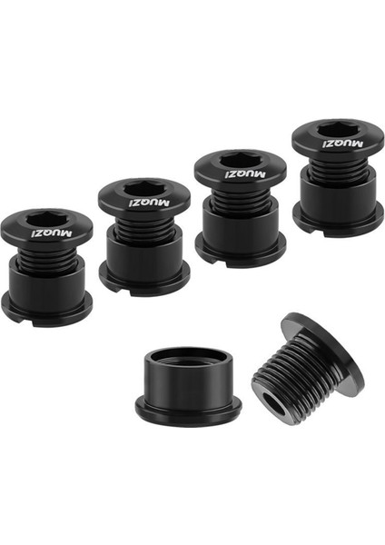 Muqzı 5 Adet Zincir Dişlisi Cıvata Seti 6,5 mm Tek Zincir Dişlisi Vidaları Siyah (Yurt Dışından)