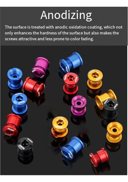 Muqzı 5 Adet Zincir Dişlisi Cıvata Seti 8,5 mm Çift Zincir Dişlisi Vidaları Kırmızı (Yurt Dışından) indirimleri