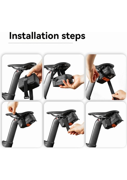 Offbondage Bisiklet Arka Çantası Ultra Hafif Su Geçirmez Sele Çantası Turuncu (Yurt Dışından) fiyatları