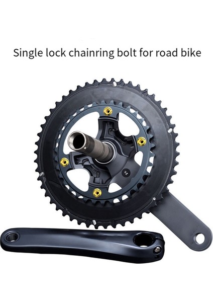 Rısk Yol Bisikleti Disk Takımı Vidaları Titanyum Alaşımlı Zincir Dişlisi Cıvataları (Yurt Dışından) fırsatları