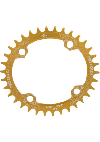 Motsuv 104BCD Mtb Bisiklet Zincir Dişlisi Hafif Bisiklet Parçaları Seti Altın (Yurt Dışından)
