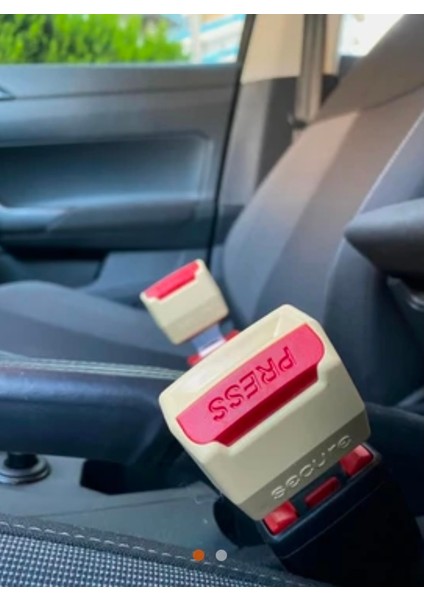 Oto Emniyet Kemer Aparatı Yükseltici Bej 2 Adet