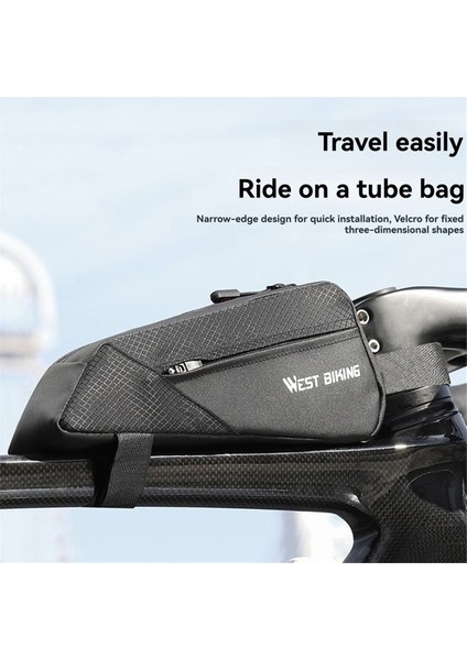 West Bıkıng Bisiklet Üst Boru Çantası 1l Taşınabilir Bisiklet Ön Çerçeve Çantası (Yurt Dışından) fırsatları