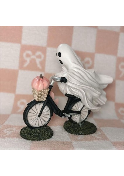Cadılar Bayramı Hayalet Balkabağı Bisiklet Heykeli (Yurt Dışından) fiyatları