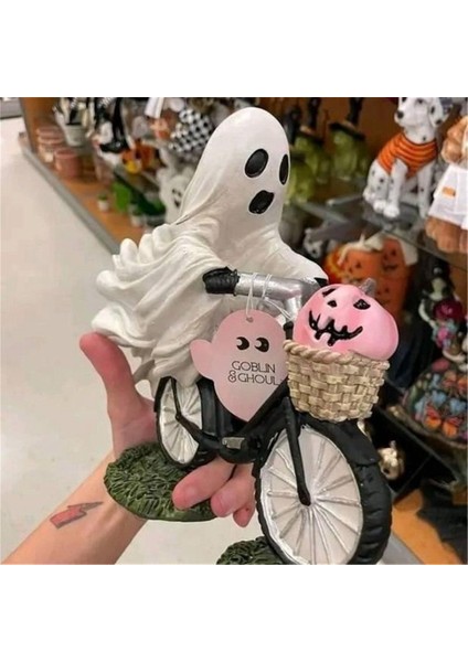 Cadılar Bayramı Hayalet Balkabağı Bisiklet Heykeli (Yurt Dışından) modelleri