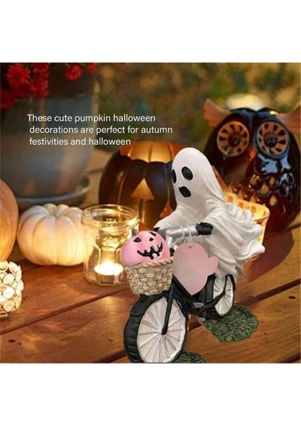 Cadılar Bayramı Hayalet Balkabağı Bisiklet Heykeli (Yurt Dışından) fırsatları