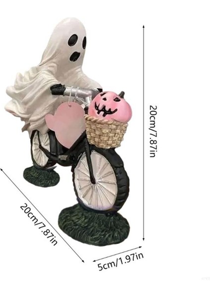 Cadılar Bayramı Hayalet Balkabağı Bisiklet Heykeli (Yurt Dışından) indirimleri