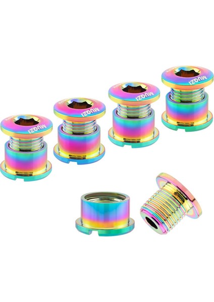 Muqzı 5 Adet Renkli Zincir Dişlisi Cıvata Seti 6,5 mm (Yurt Dışından)