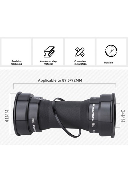 Meroca BB92 Mtb Press Fit Orta Göbek 41X86,5-92 mm Diş Siyah (Yurt Dışından) fiyatları