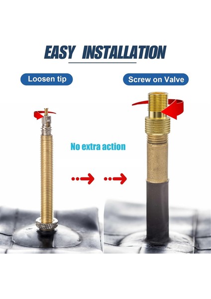 16 Adet Premium Bisiklet Presta Schrader Valf Adaptörü, Top Pompası Iğnesi ve Bisiklet Pompası Adaptörü Dahil (Yurt Dışından) fırsatları