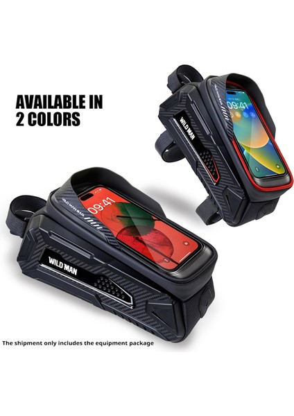 Wıld Man Su Geçirmez Bisiklet Ön Çantası Siyah+Kırmızı (Yurt Dışından) modelleri