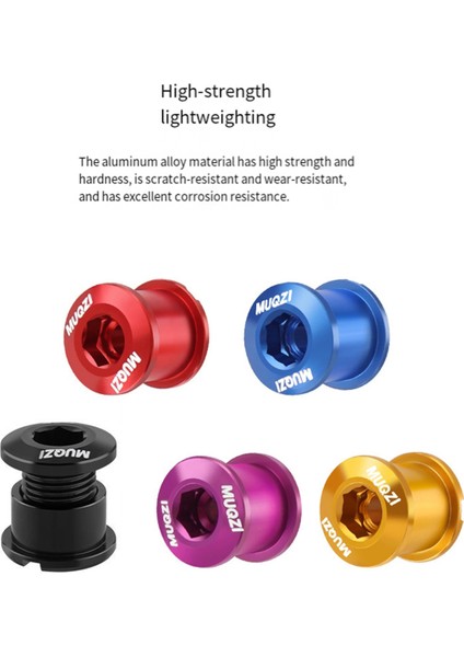 Muqzı 5 Parça Zincir Dişlisi Cıvata Seti 6,5 mm Tek Zincir Dişlisi Vidaları Mavi (Yurt Dışından) modelleri