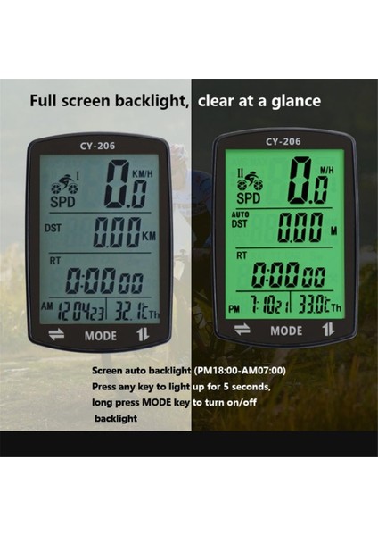 Bisiklet Hız Göstergesi Kablosuz Su Geçirmez Bisiklet Bilgisayarı (Yurt Dışından) indirimleri