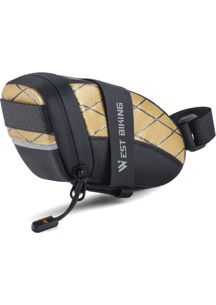West Bıkıng Bisiklet Sele Çantası Arka Çanta Aksesuar Seti Siyah ve Sarı (Yurt Dışından)