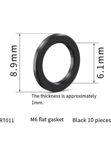 10 Adet M6 Bisiklet Titanyum Düz Rondela Evrensel Gökkuşağı (Yurt Dışından) indirimleri