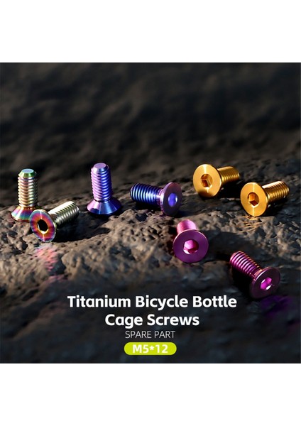 M5 x 12MM Titanyum Bisiklet Şişe Tutucu Vida Mavi ve Mor (Yurt Dışından) indirimleri