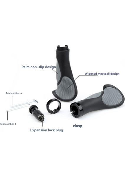 Ergonomik Dağ Bisikleti Gidonu Tutacakları Rahat Bisiklet Gidonu (Yurt Dışından) modelleri