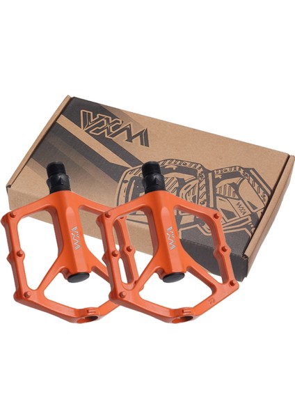 Vxm 2 Adet Bisiklet Pedalı Kaymaz Alüminyum Alaşımlı Bisiklet Parçaları Turuncu (Yurt Dışından)