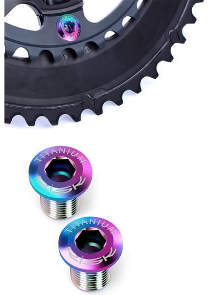 Rısk 4 Adet Yol Bisikleti Disk Takımı Vidaları Titanyum Alaşımlı Zincir Dişlisi Cıvataları (Yurt Dışından) modelleri