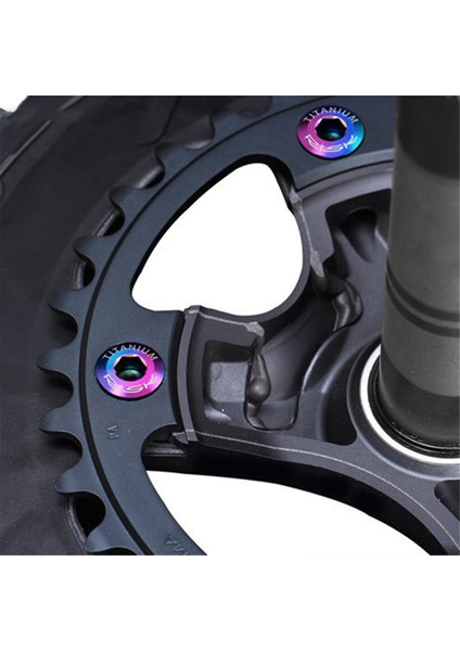 Rısk 4 Adet Yol Bisikleti Disk Takımı Vidaları Titanyum Alaşımlı Zincir Dişlisi Cıvataları (Yurt Dışından) indirimleri