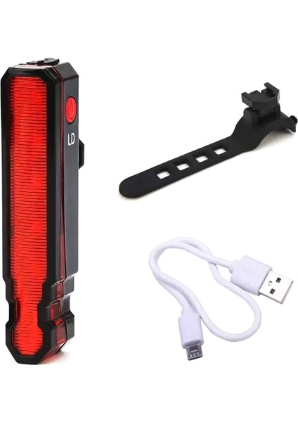 Bisiklet Arka Işık Çizgisi Uyarı Lambası Su Geçirmez Sele Borusu LED Işığı (Yurt Dışından)