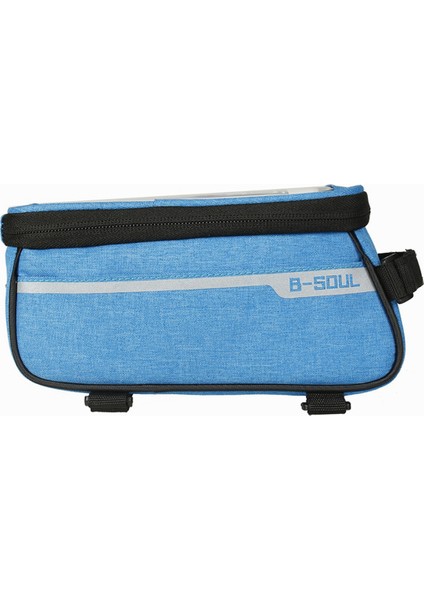 B-Soul Bisiklet Telefon Tutucu Çantası Bisiklet Telefon Ön Çerçeve Çantası Mavi (Yurt Dışından)