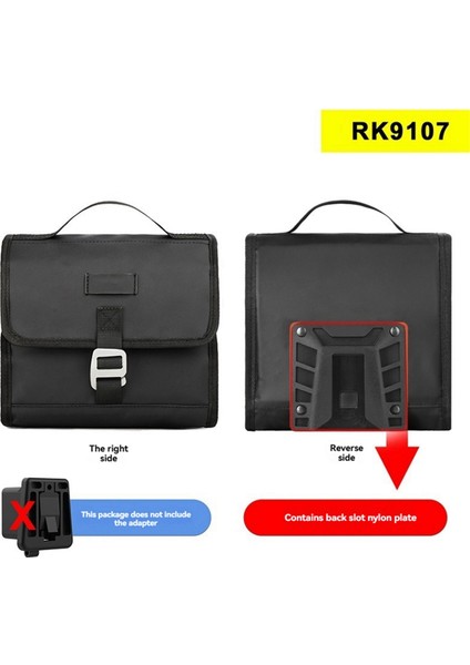 Rhinowalk Küçük Kumaş Bisiklet Ön Çantası Büyük Kapasiteli Katlanabilir Ön Çanta Çok Işlevli Taşınabilir Katlanır Çanta Siyah (Yurt Dışından) fiyatları