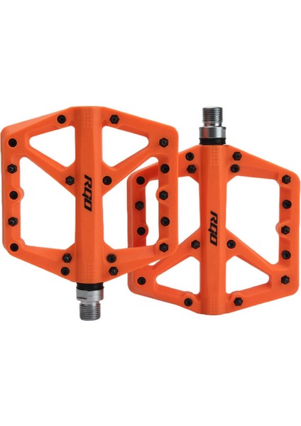 Rgo Bisiklet Pedalı Ultra Hafif Du Rulmanlı Mtb Bisiklet Pedalları Turuncu (Yurt Dışından)