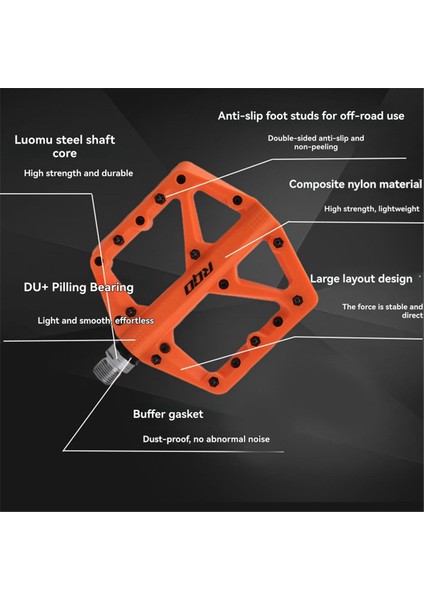Rgo Bisiklet Pedalı Ultra Hafif Du Rulmanlı Mtb Bisiklet Pedalları Turuncu (Yurt Dışından) fiyatları
