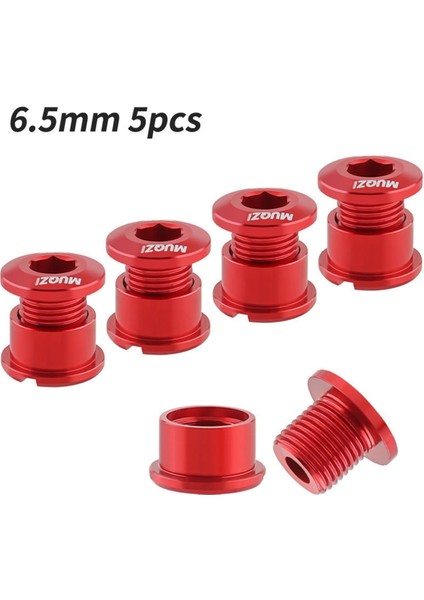 Muqzı 5 Adet Zincir Dişlisi Cıvata Seti 6,5 mm Tek Zincir Dişlisi Vidaları Kırmızı (Yurt Dışından) fiyatları