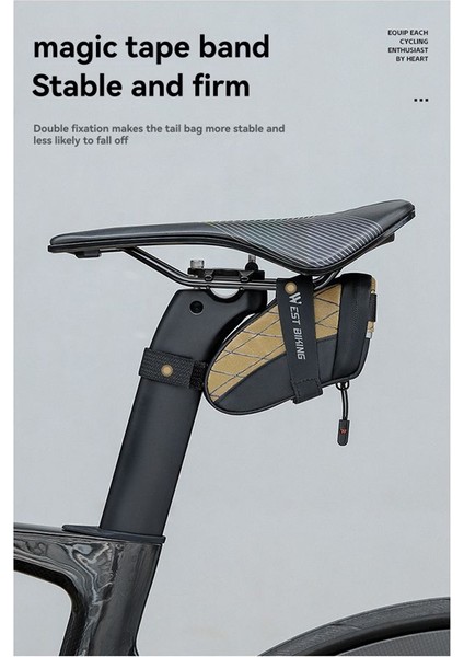 West Bıkıng Bisiklet Sele Çantası Arka Çanta Aksesuar Seti Siyah ve Gri (Yurt Dışından) fırsatları