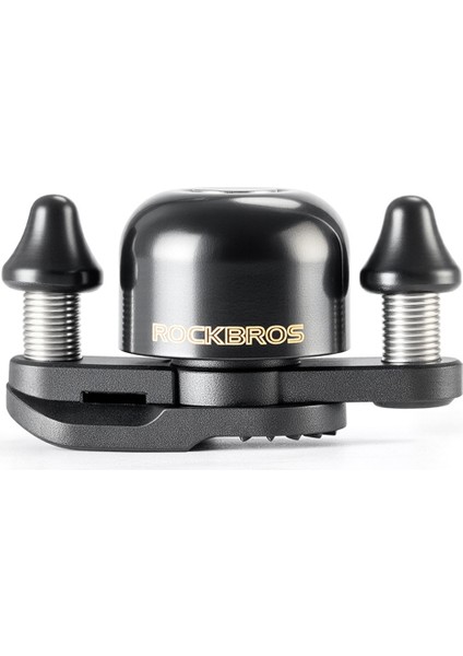 Rockbros Yetişkinler Için Çift Çekiçli Bisiklet Zili Siyah (Yurt Dışından)
