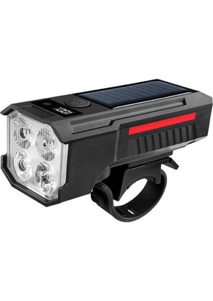 Güneş Enerjili Bisiklet Ön Lambası LED Far Bisiklet Aksesuarları (Yurt Dışından)